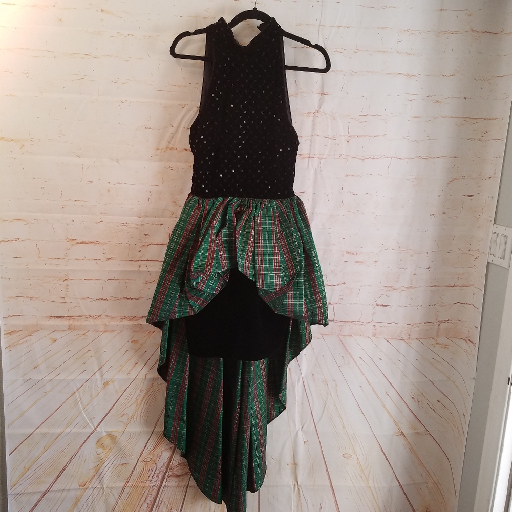 Vintage Jessica McClintock Tartan Plaid Dress